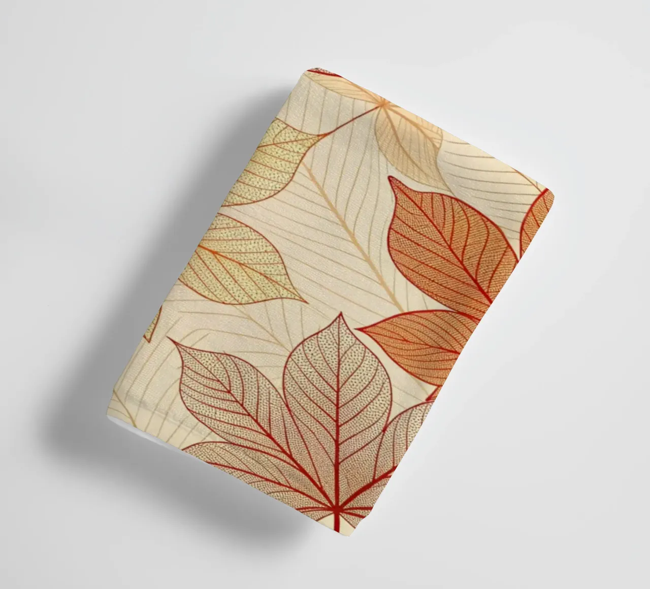 "Fall Harmony" Leaf Pattern Digital Print towel by Artistic-shop