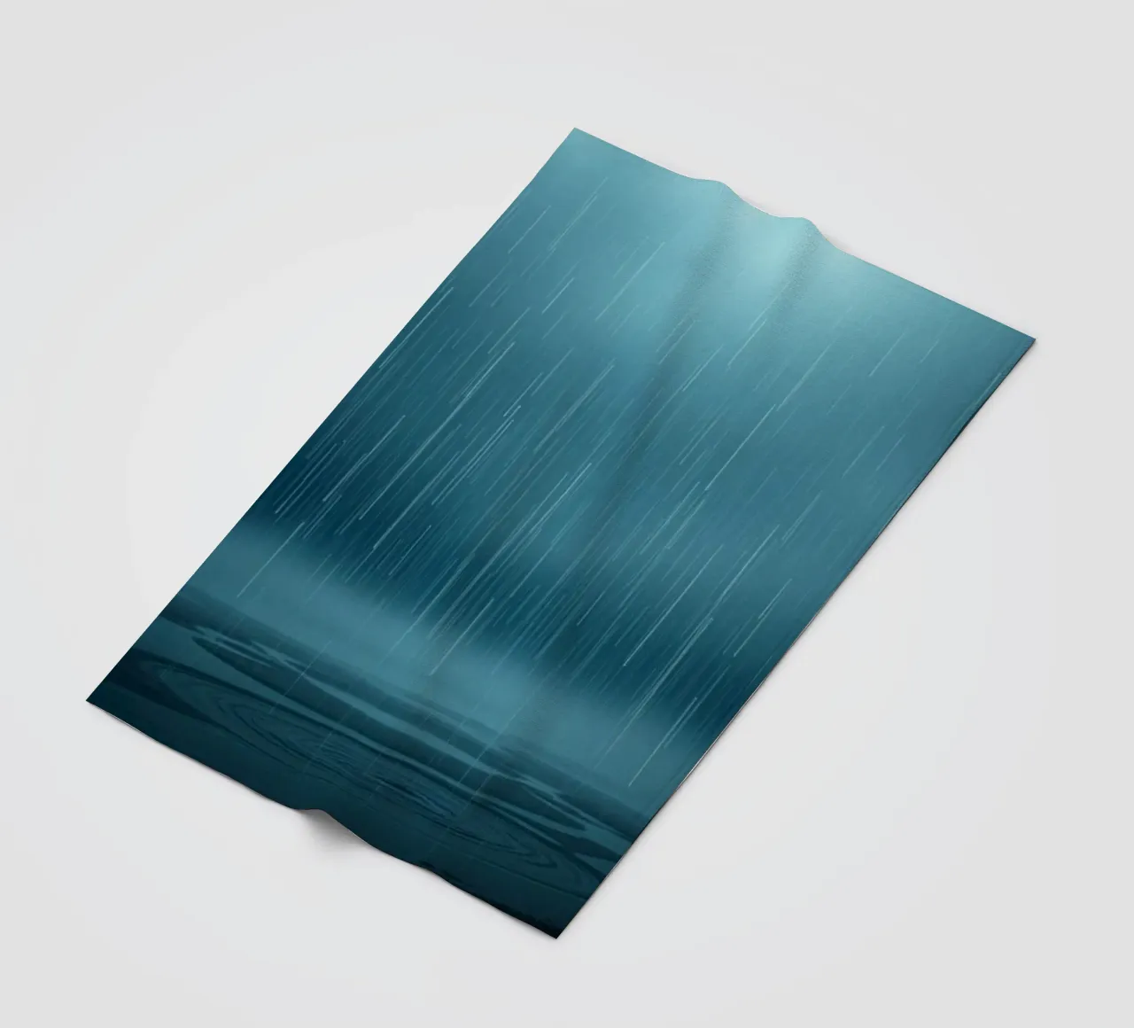 The Unveiling Cascade: A Luminous Downpour of Azure Serenity fleece blanket by Artistic-shop