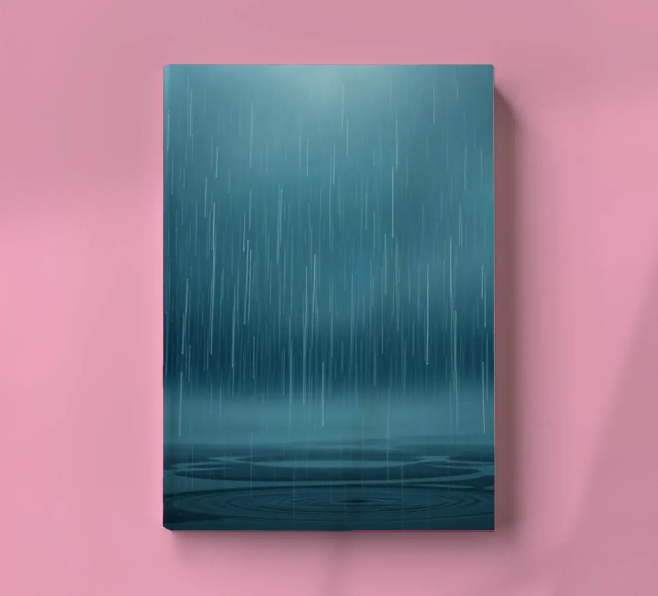 The Unveiling Cascade: A Luminous Downpour of Azure Serenity notebook by Artistic-shop