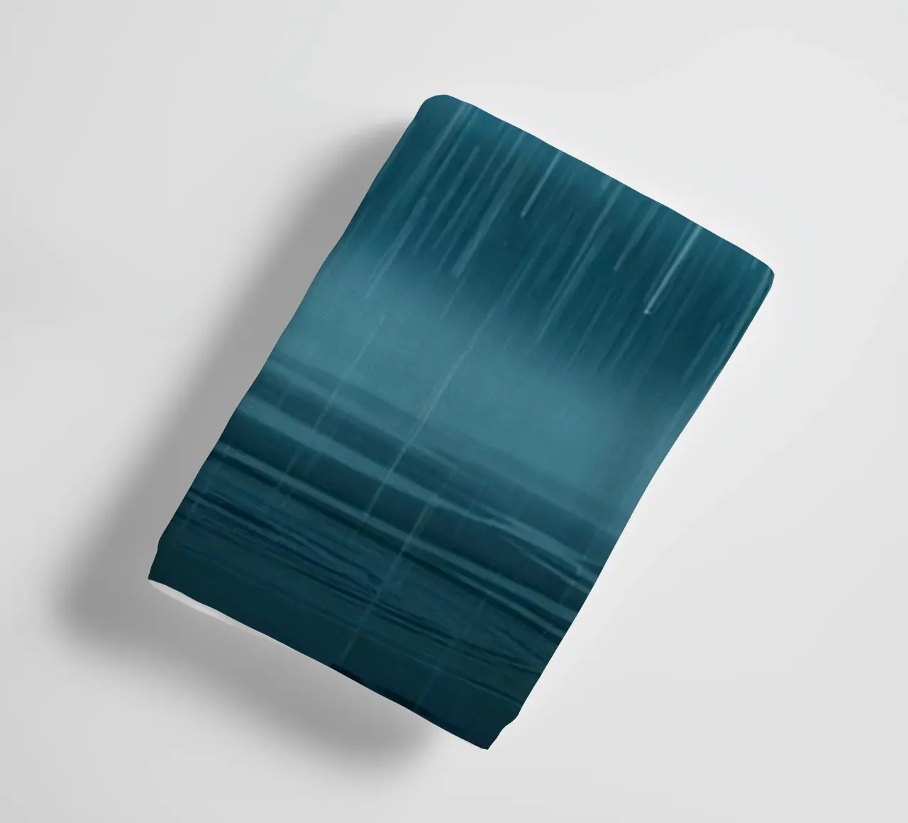 The Unveiling Cascade: A Luminous Downpour of Azure Serenity towel by Artistic-shop