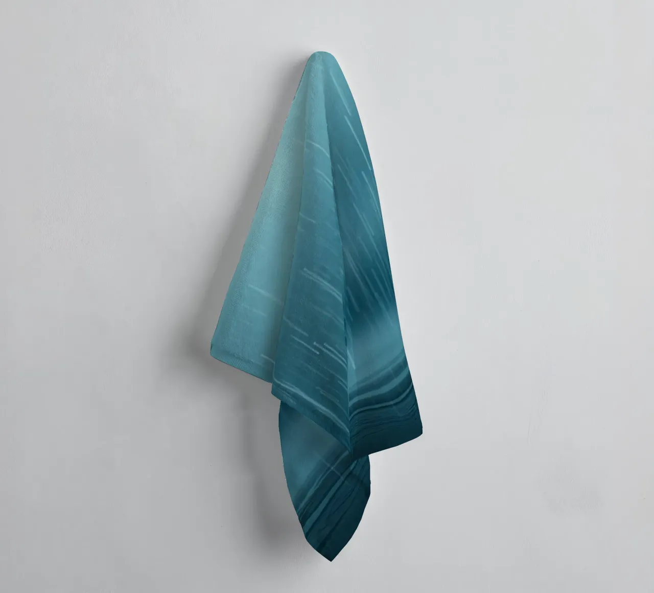 The Unveiling Cascade: A Luminous Downpour of Azure Serenity towel by Artistic-shop