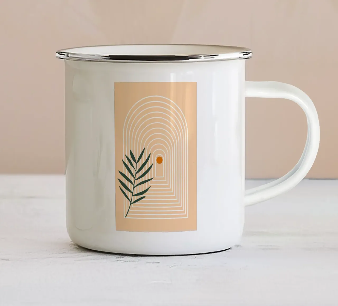 Boho Arc No. 1 tazza in smalto da pierosvisuals