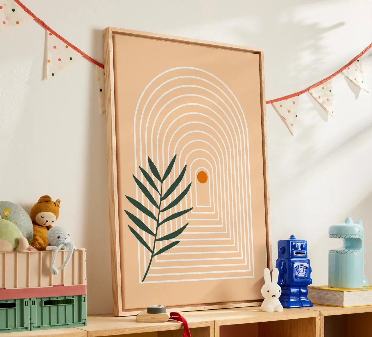 Boho Arc No. 1 canvas with Floater frame by pierosvisuals