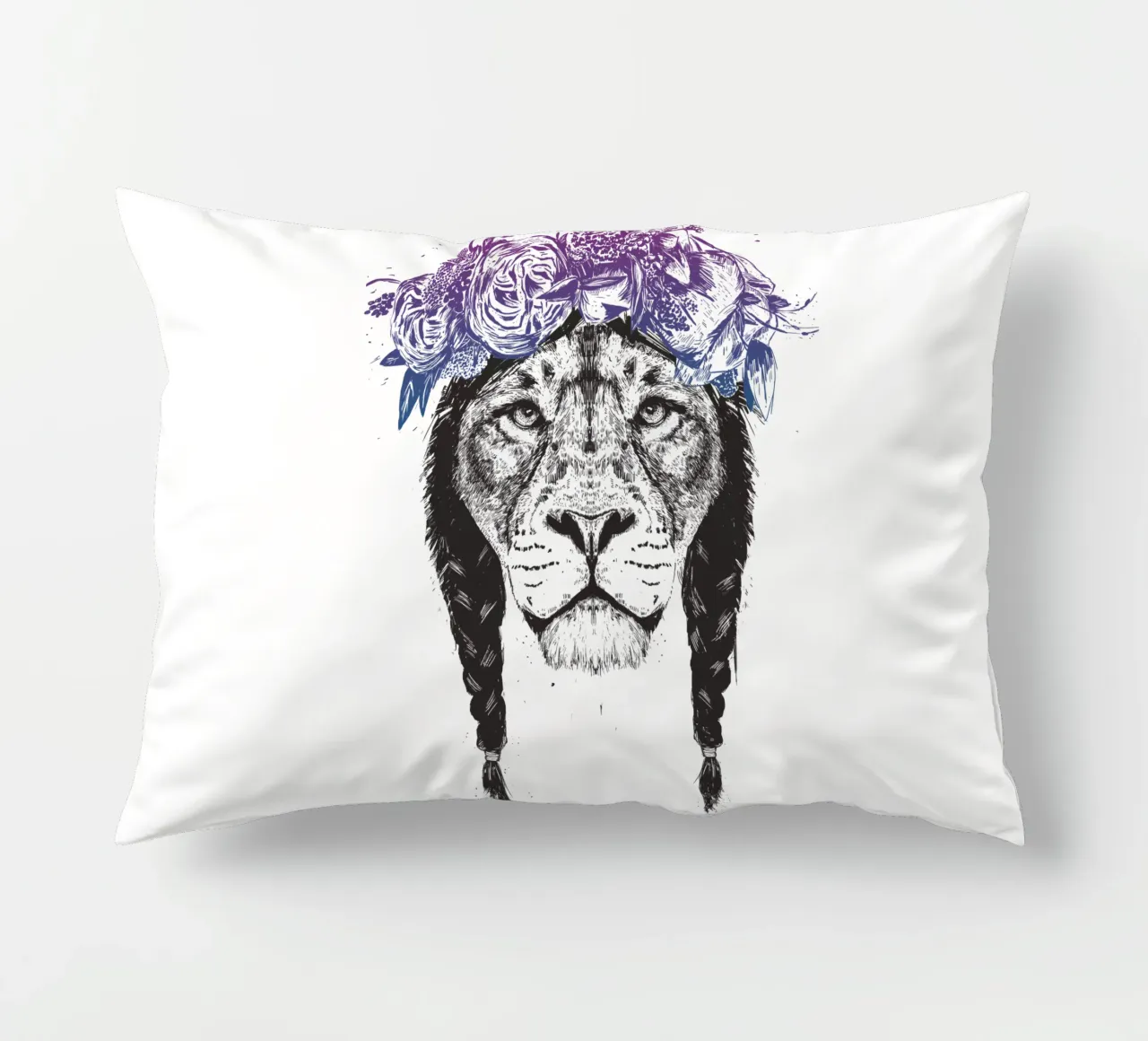 King of lions cuscino da Balazs Solti