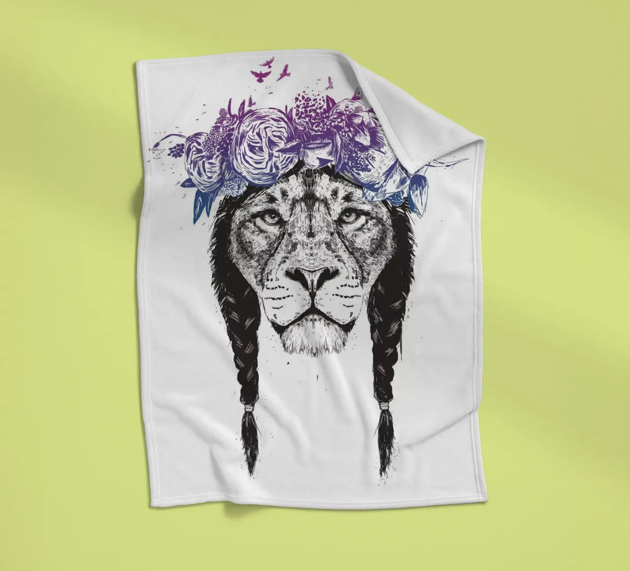 King of lions coperta in pile da Balazs Solti