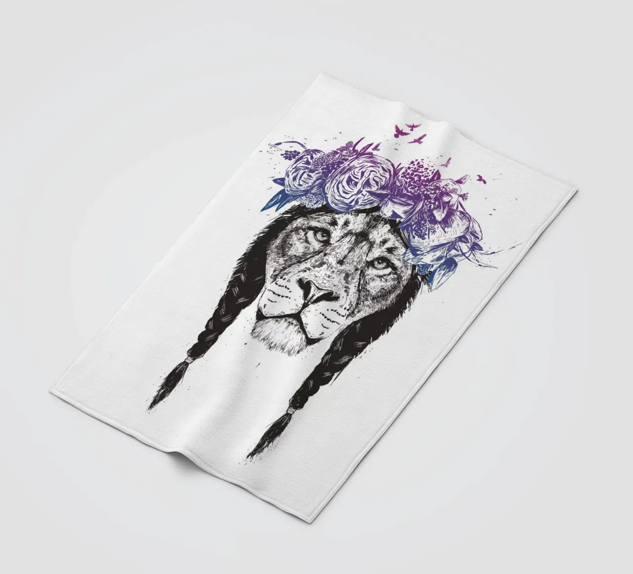 King of lions coperta in pile da Balazs Solti