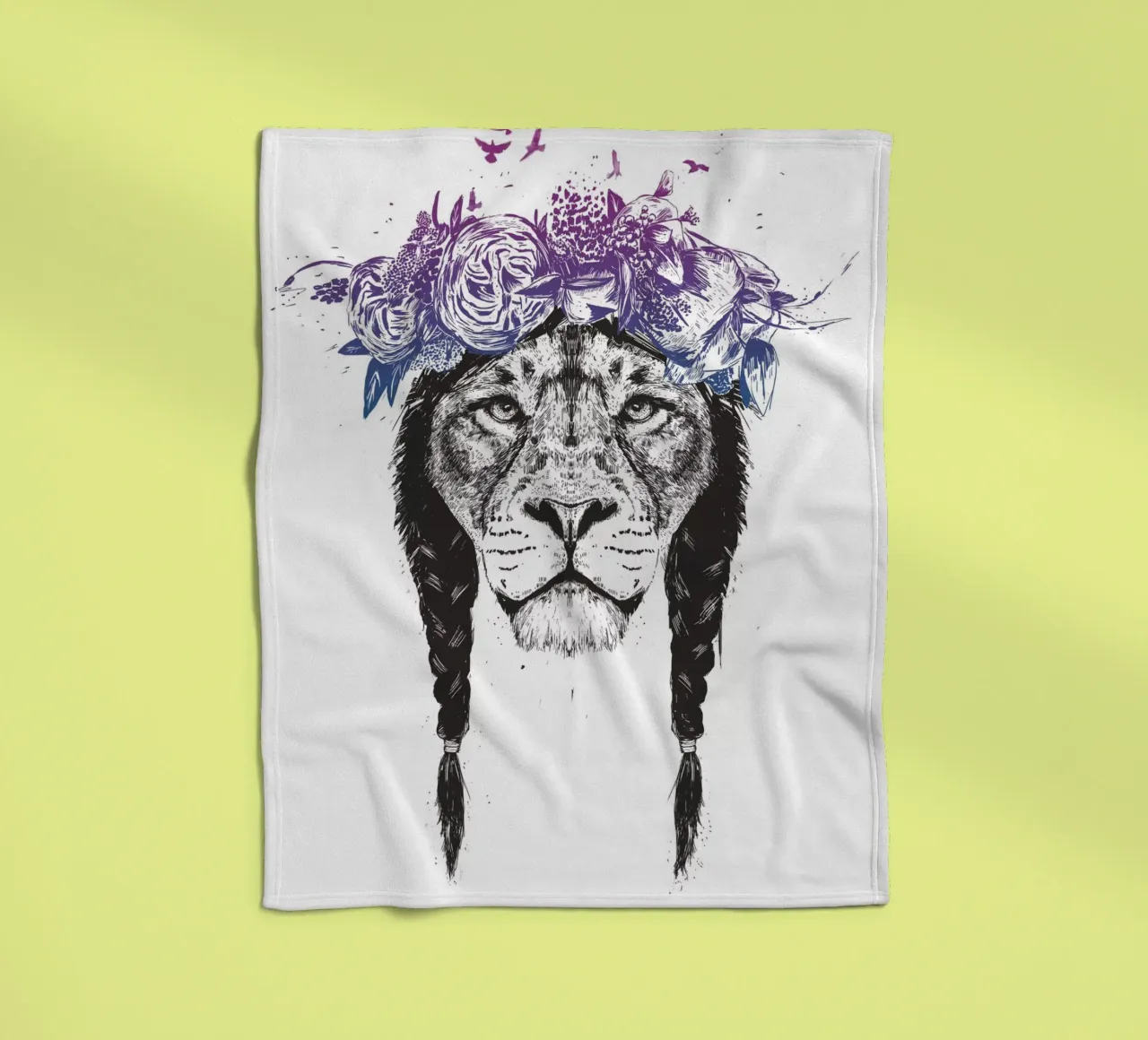 King of lions coperta in pile da Balazs Solti