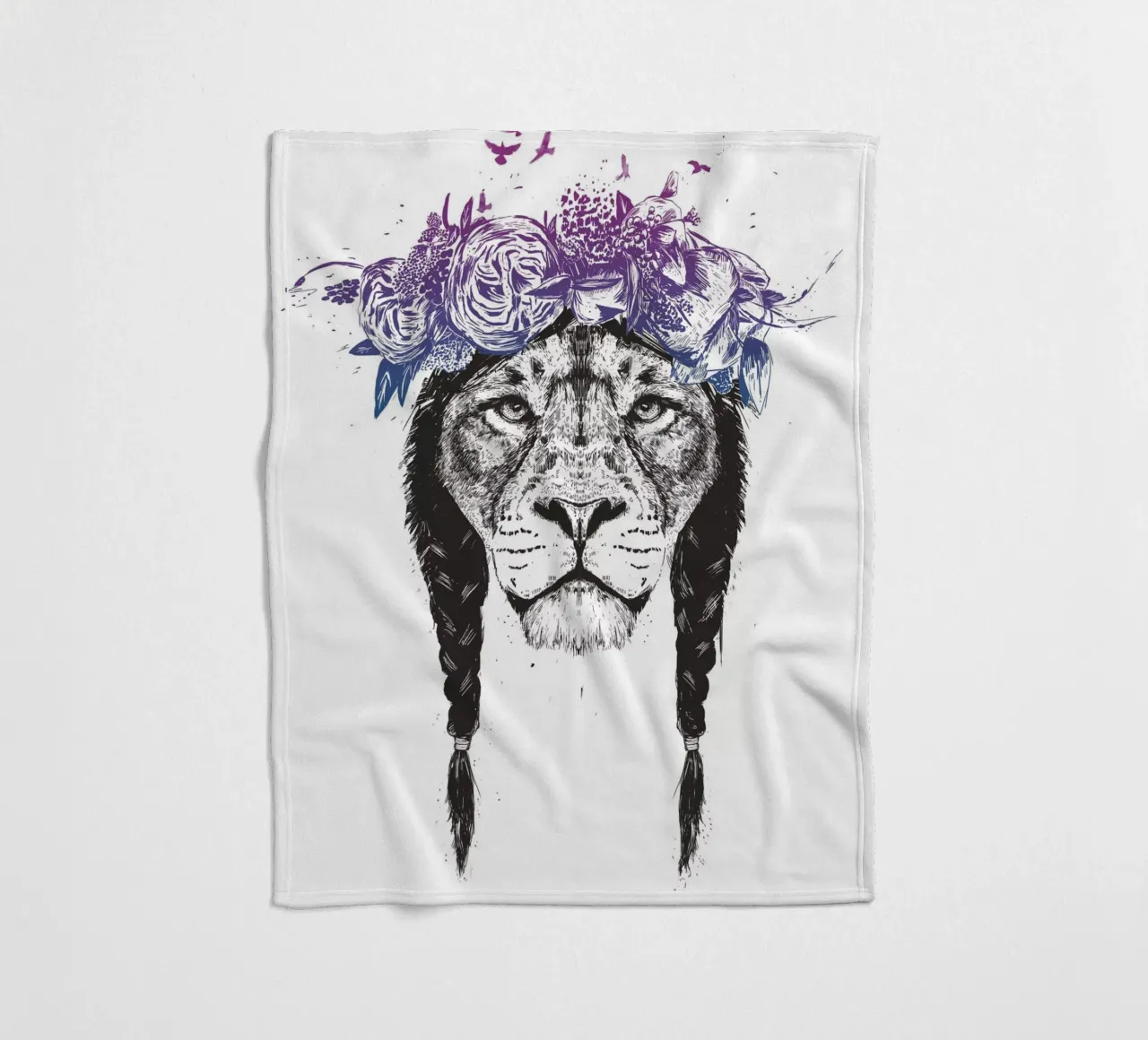 King of lions coperta in pile da Balazs Solti