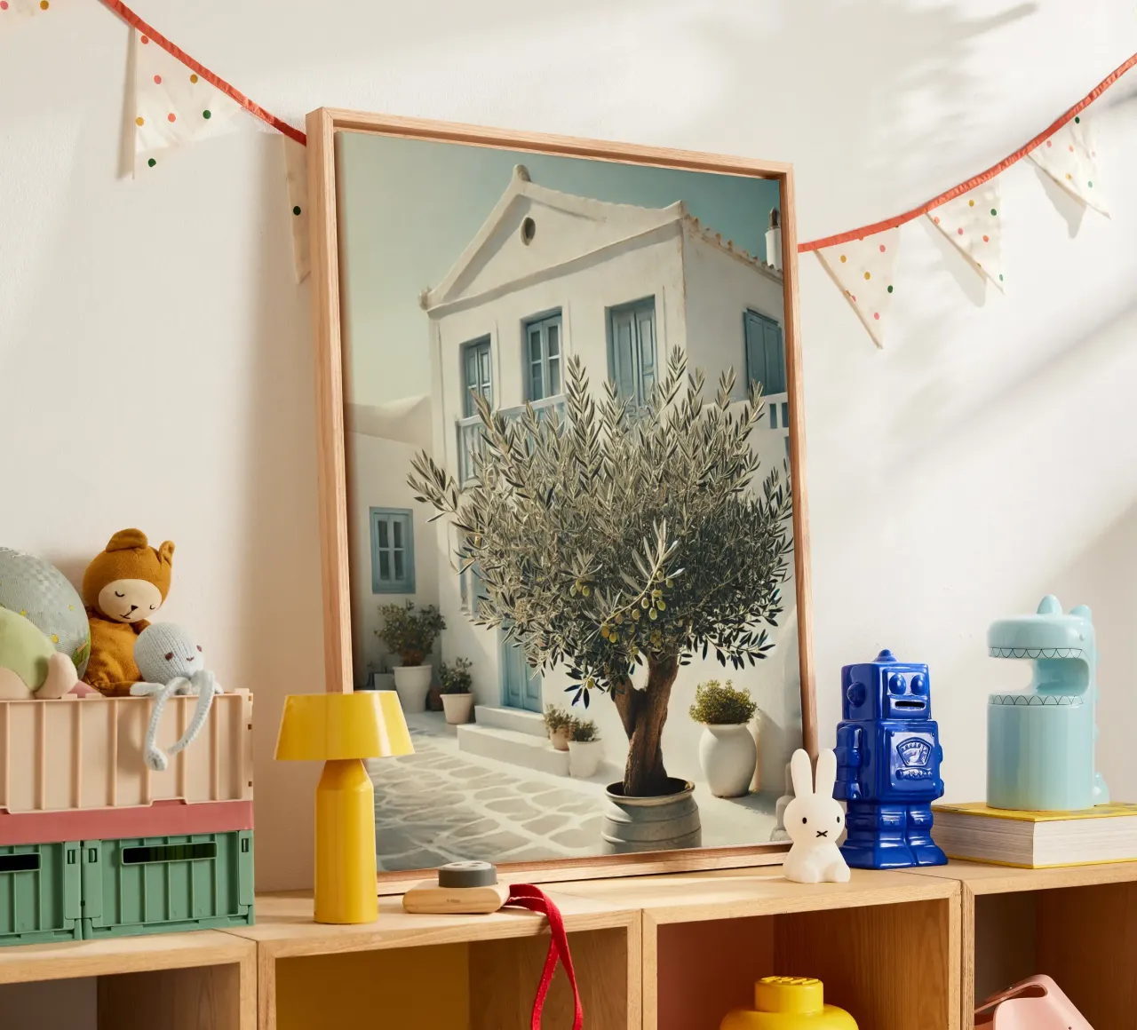Olivo greco tela con Cornice a cassetta da VintageBotanics