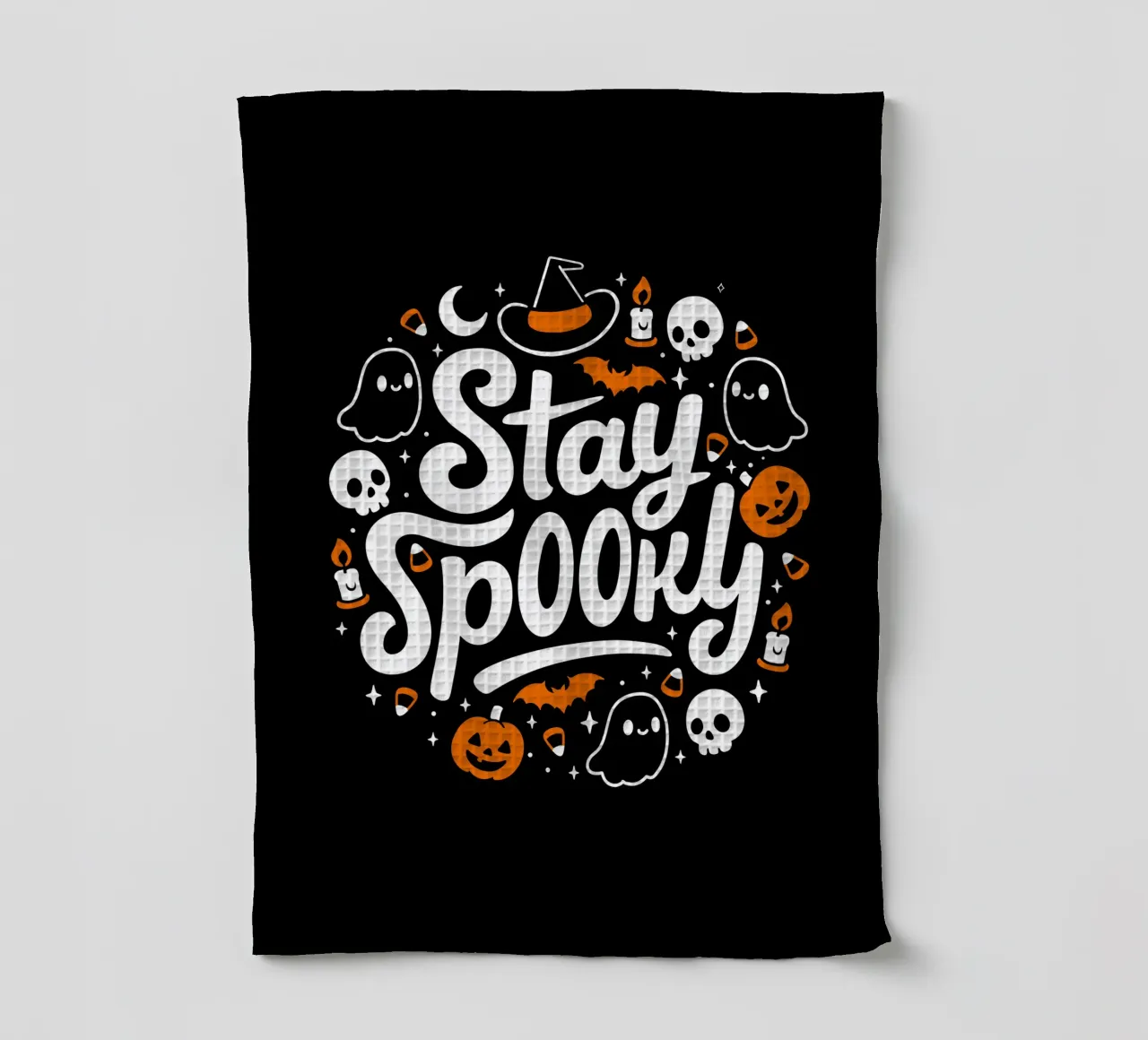 Restez effrayés - Halloween mignon torchon de LM2KONE