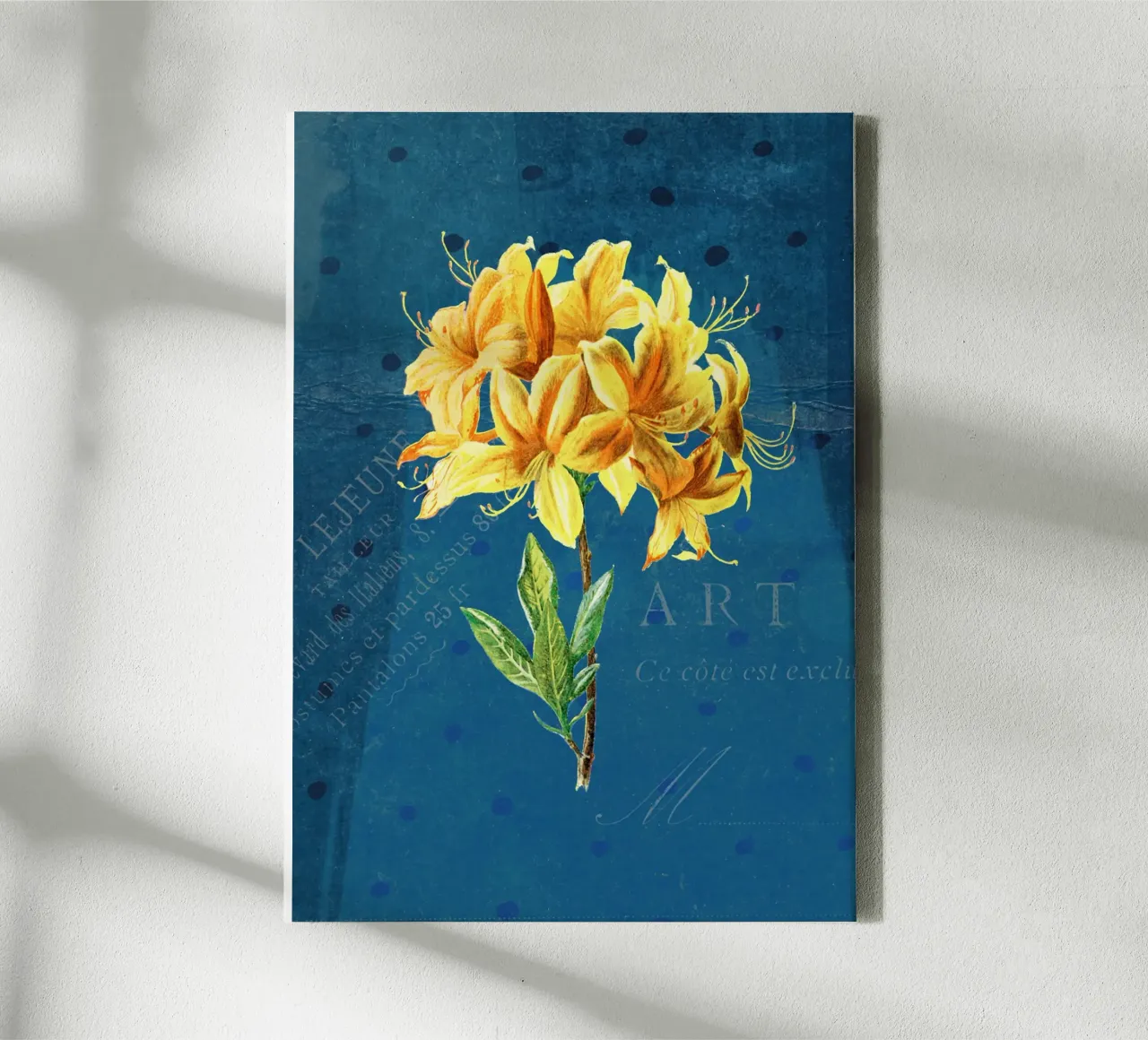 Floral Garden No. 05 tela con Cornice a cassetta da lazydaypaper