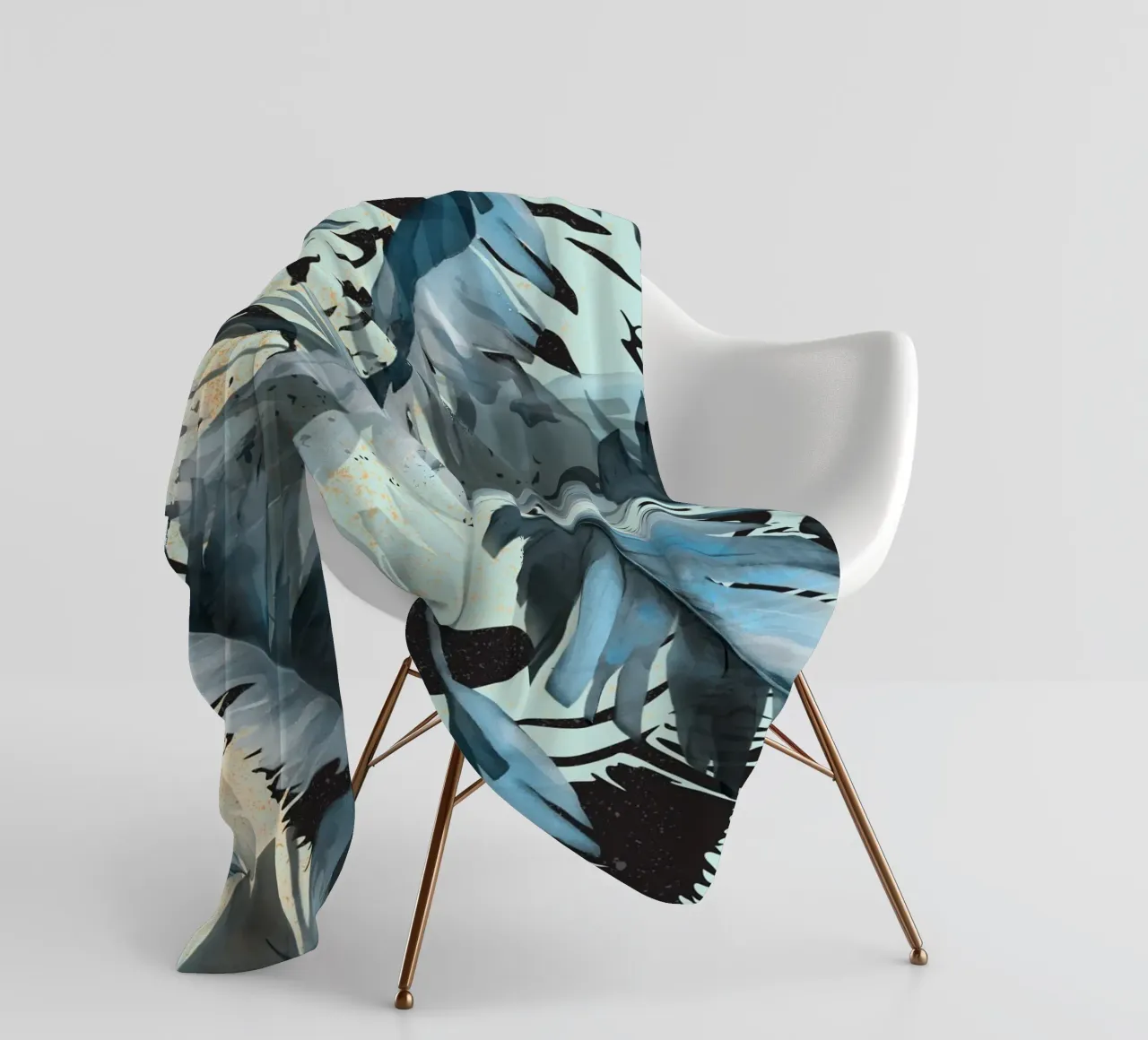 Tiger In The Jungle coperta in pile da lazydaypaper
