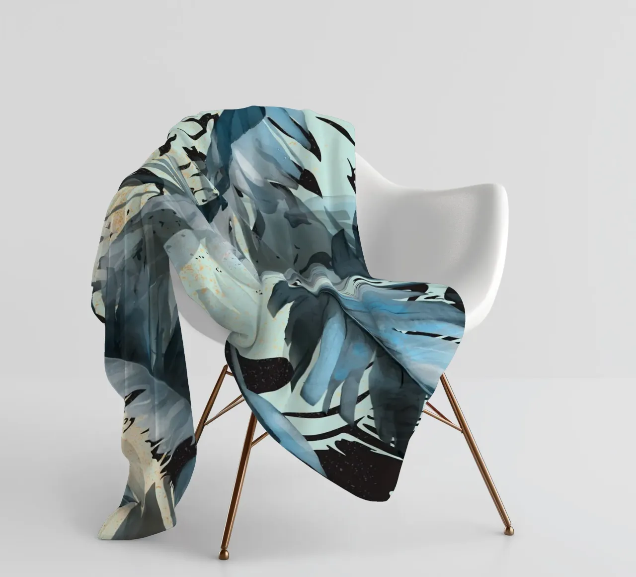 Tiger In The Jungle coperta in pile da lazydaypaper