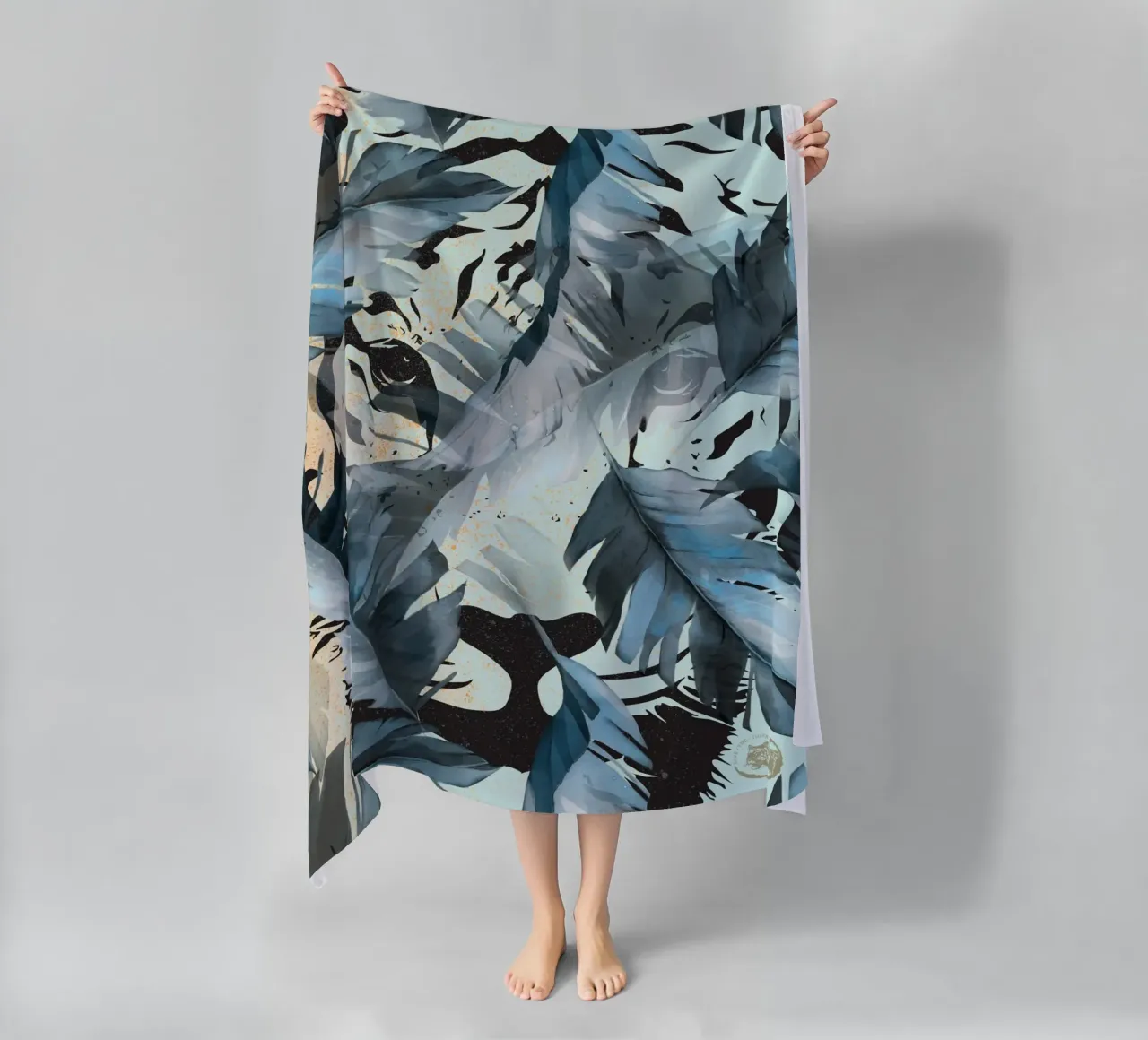 Tiger In The Jungle telo mare da lazydaypaper