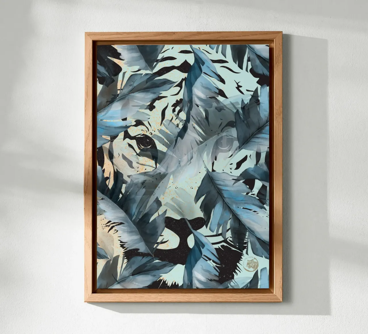 Tiger In The Jungle alluminio dibond da lazydaypaper