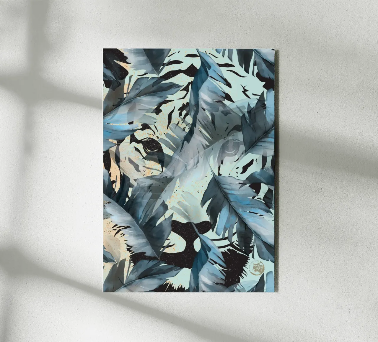 Tiger In The Jungle alluminio dibond da lazydaypaper