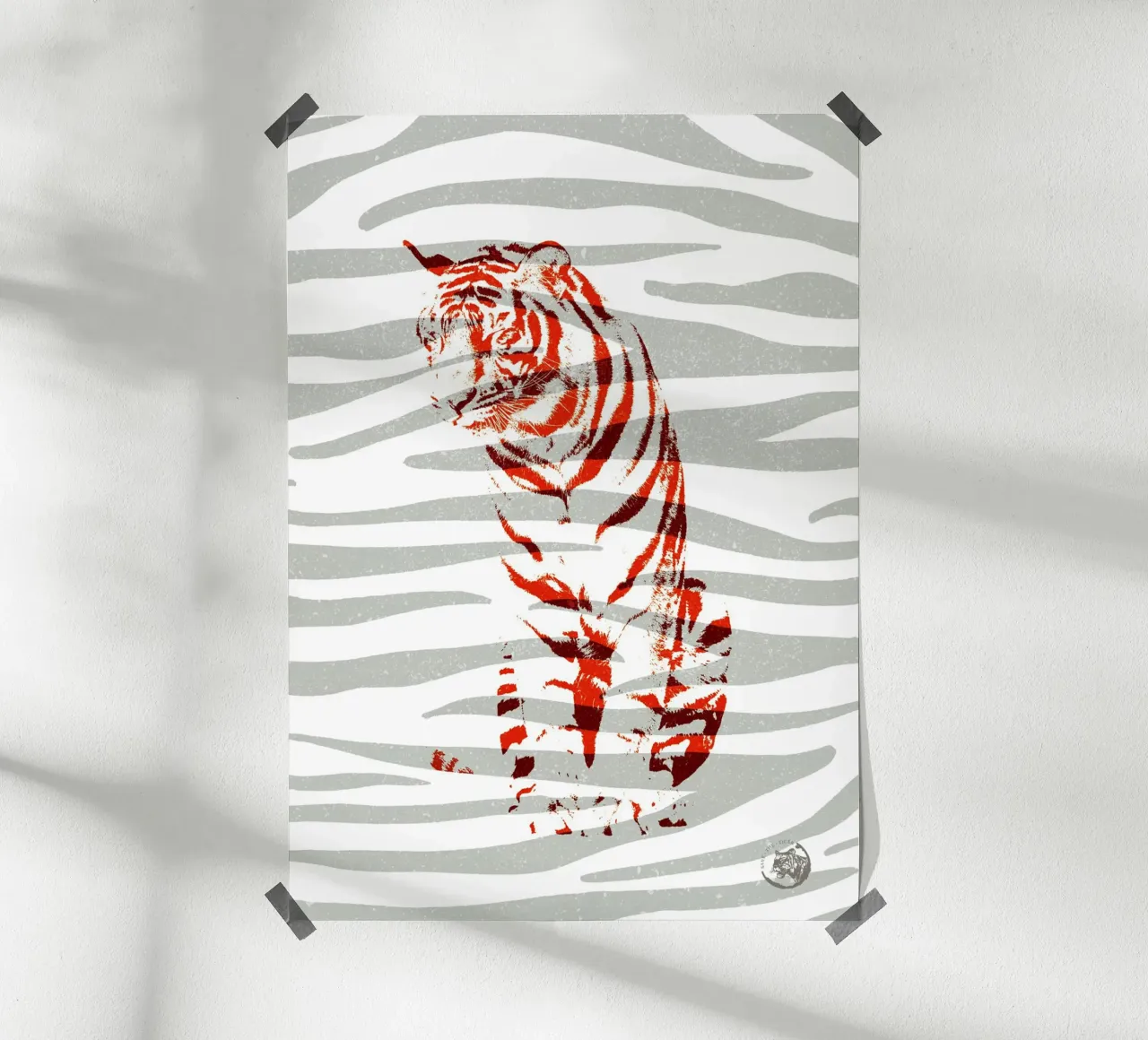 Tiger Red poster da lazydaypaper