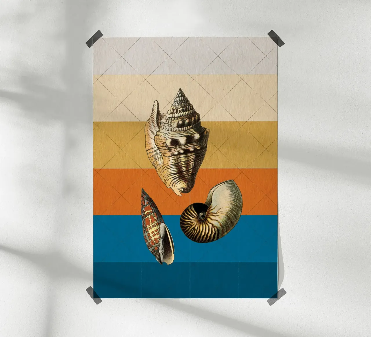 Muscheln poster da lazydaypaper