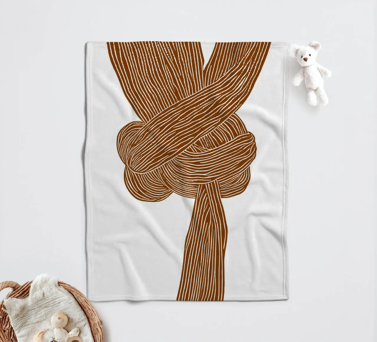 Knots No 4 coperta in pile da treechild