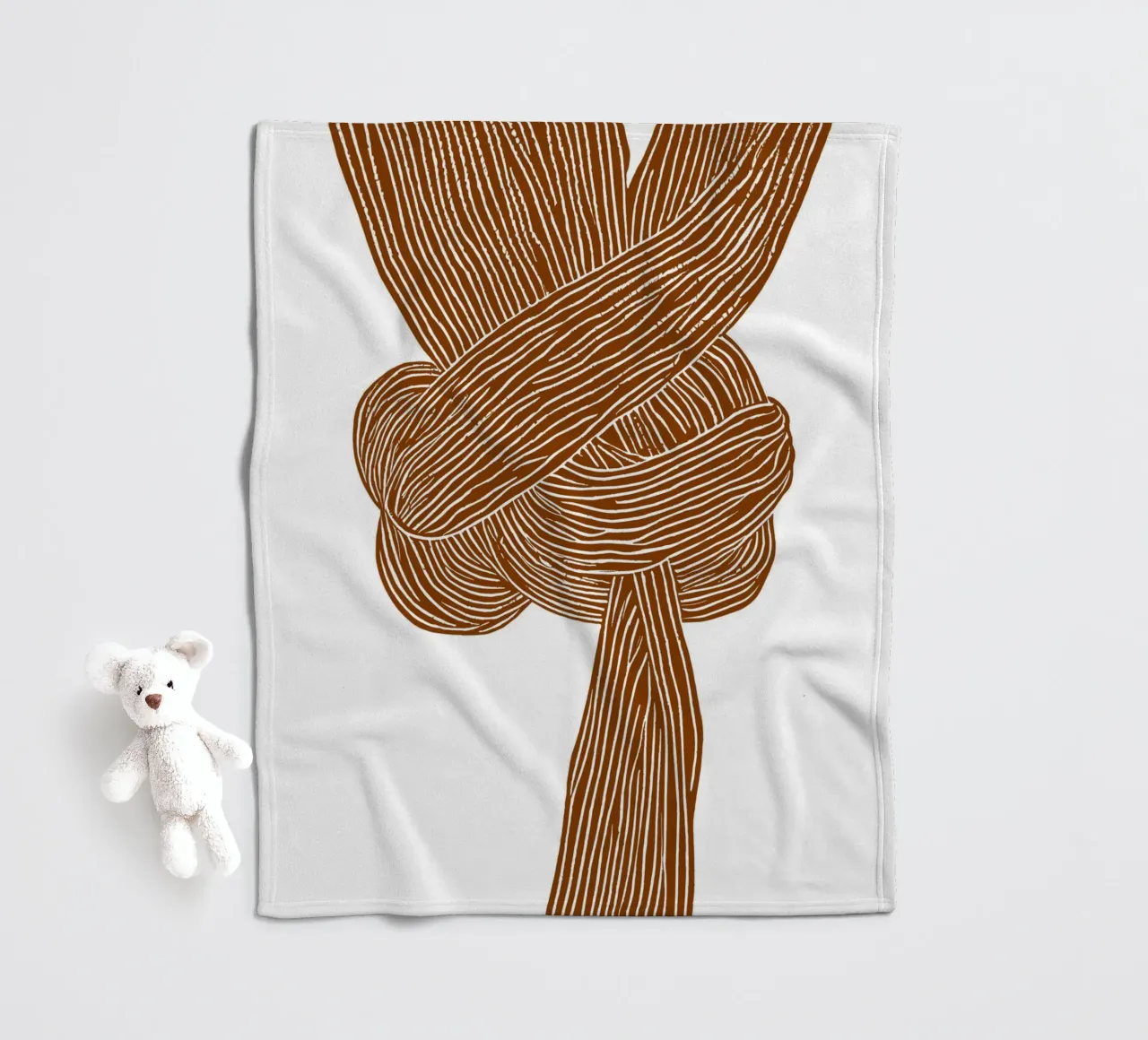Knots No 4 coperta in pile da treechild