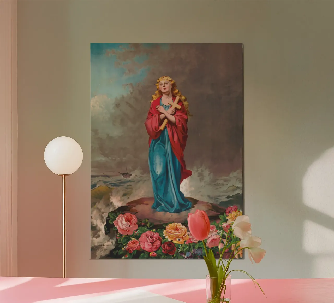Gesù, amante della mia anima - Quadro religioso d'epoca poster con telaio in legno da vintagepod