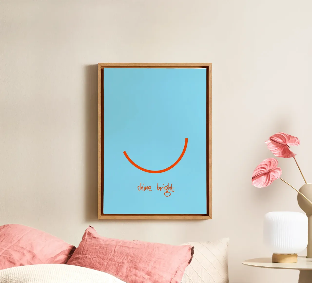 shine bright. (as you are) tela con Cornice a cassetta da FRICKE DESIGN