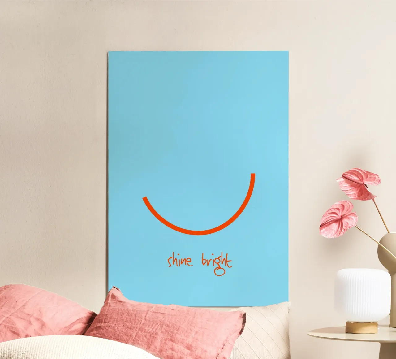 shine bright. (as you are) poster con telaio in alluminio da FRICKE DESIGN