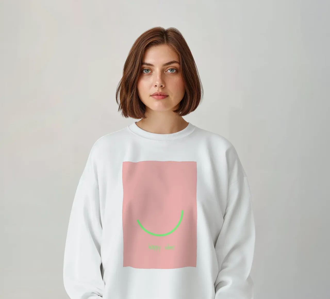 happy vibes. (keep on) felpa da FRICKE DESIGN
