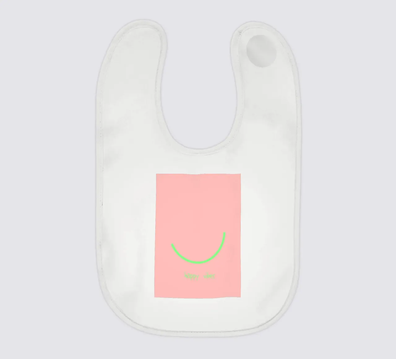 Smile | happy vibes. (keep on) bavaglino da FRICKE DESIGN