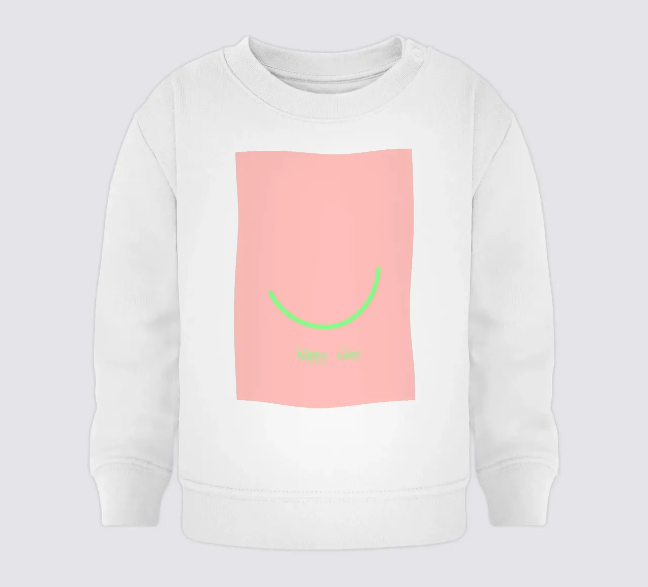 Smile | happy vibes. (keep on) felpa neonato da FRICKE DESIGN