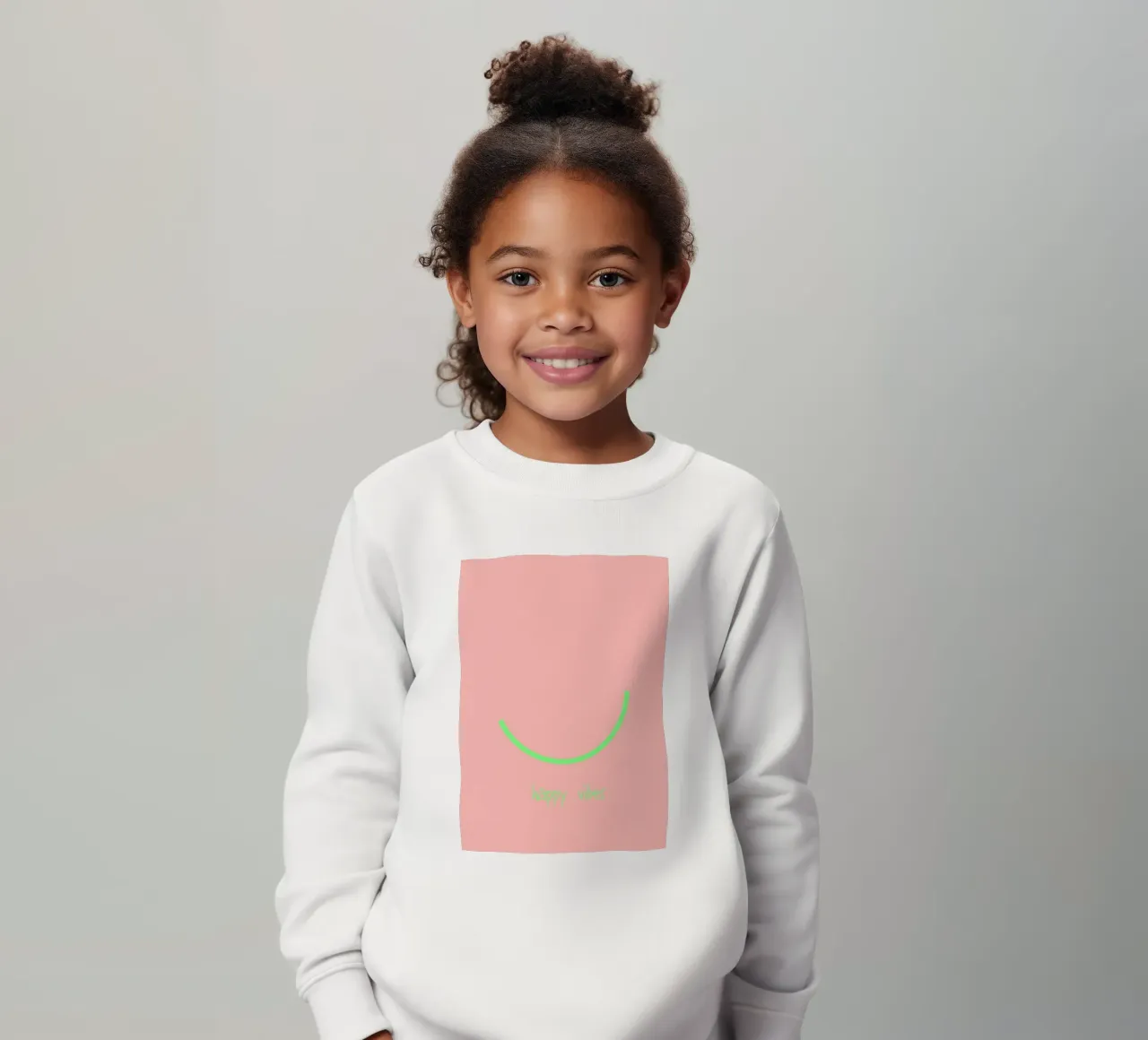 happy vibes. (keep on) felpa bambino da FRICKE DESIGN