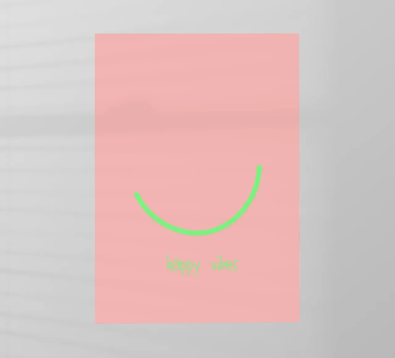 Smile | happy vibes. (keep on) pellicola backlit da FRICKE DESIGN