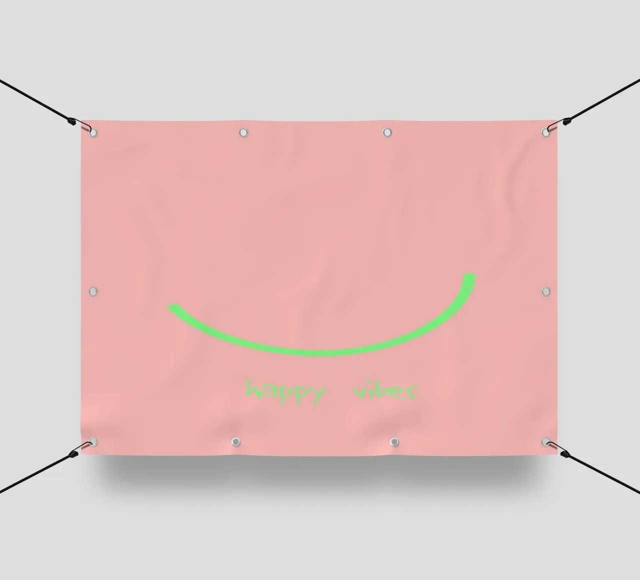 happy vibes. (keep on) telo in pvc da FRICKE DESIGN