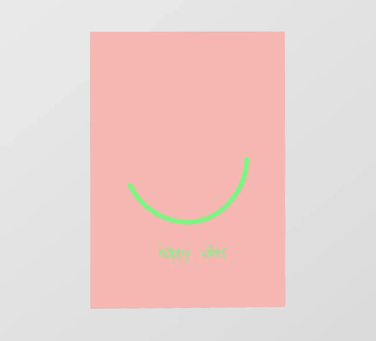 happy vibes. (keep on) telo in pvc da FRICKE DESIGN
