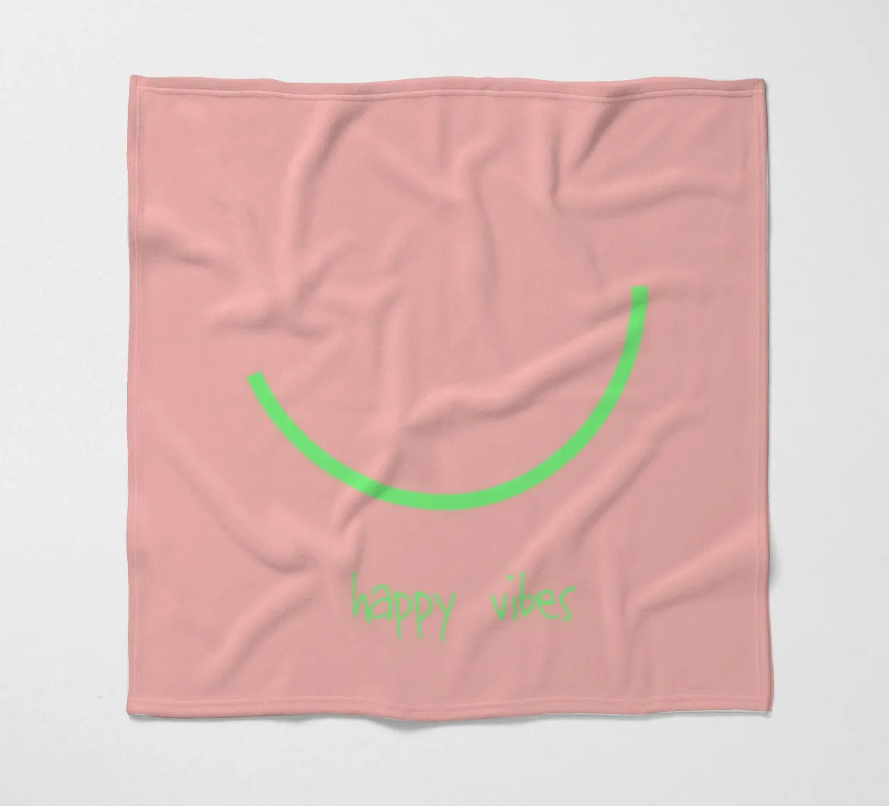Smile | happy vibes. (keep on) coperta in pile da FRICKE DESIGN