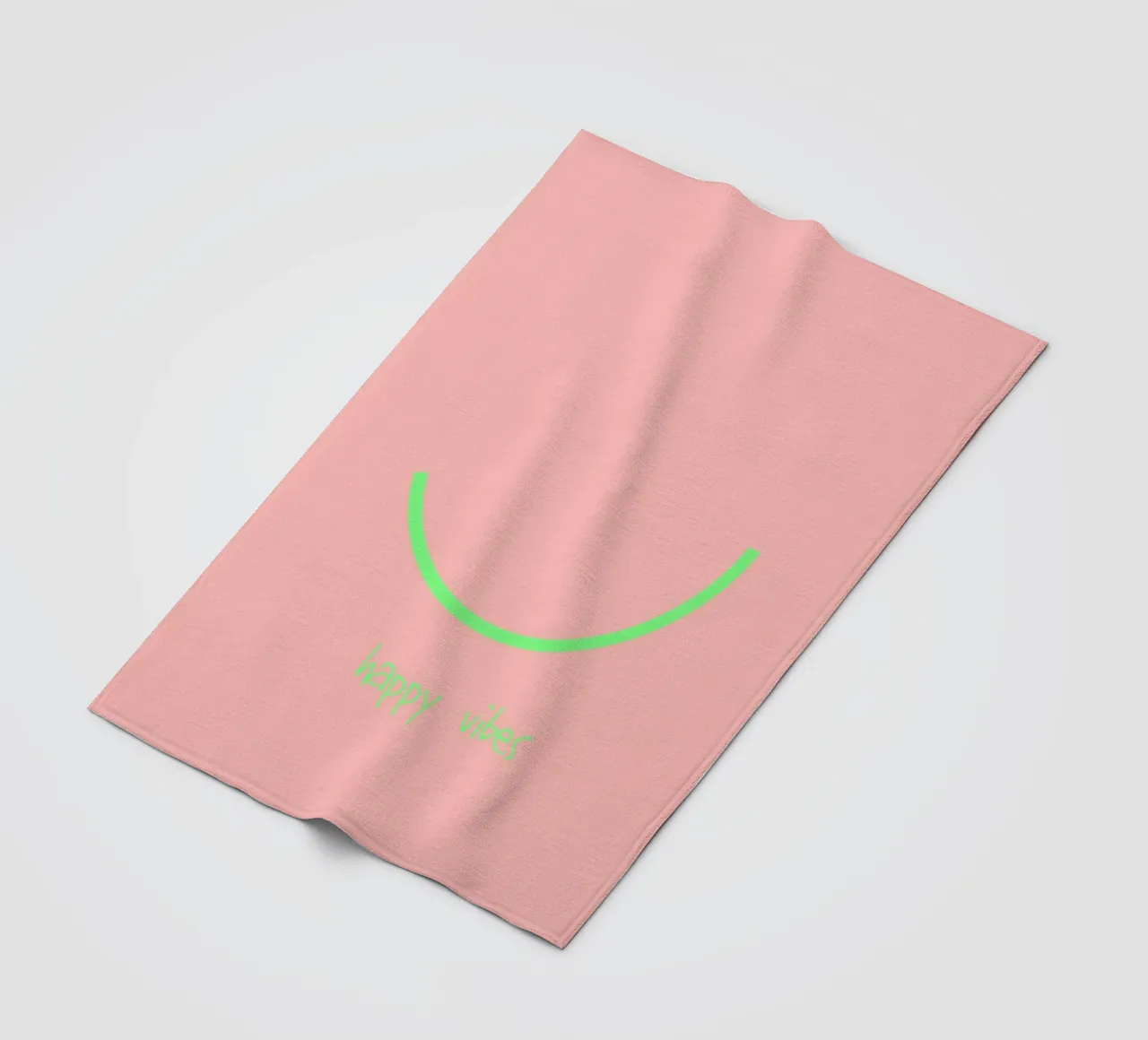 happy vibes. (keep on) coperta in pile da FRICKE DESIGN