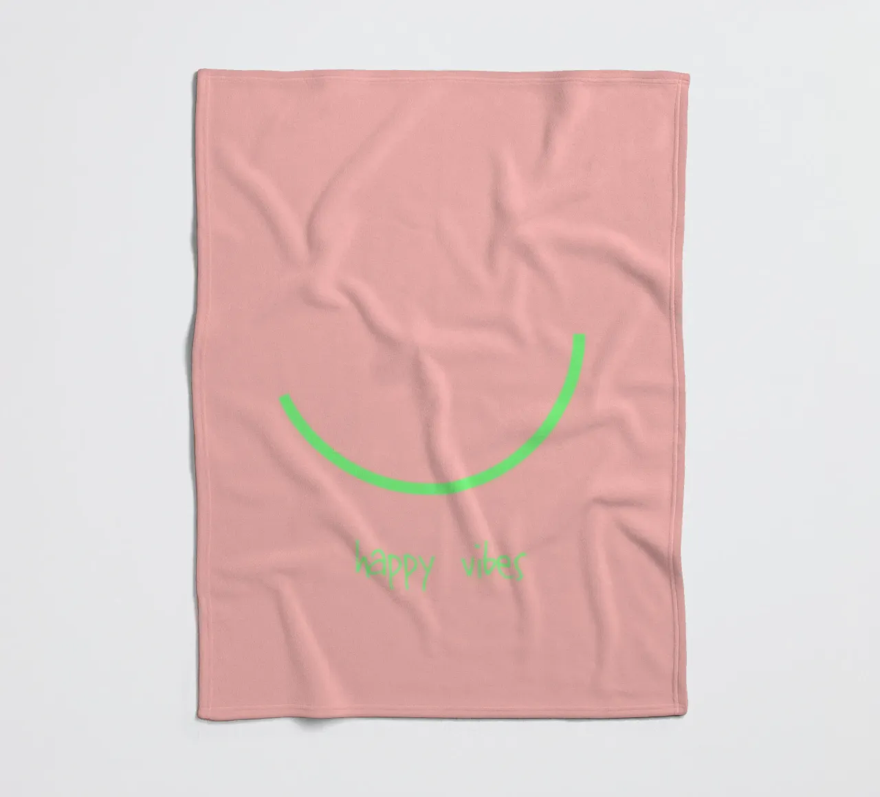 Smile | happy vibes. (keep on) coperta in pile da FRICKE DESIGN