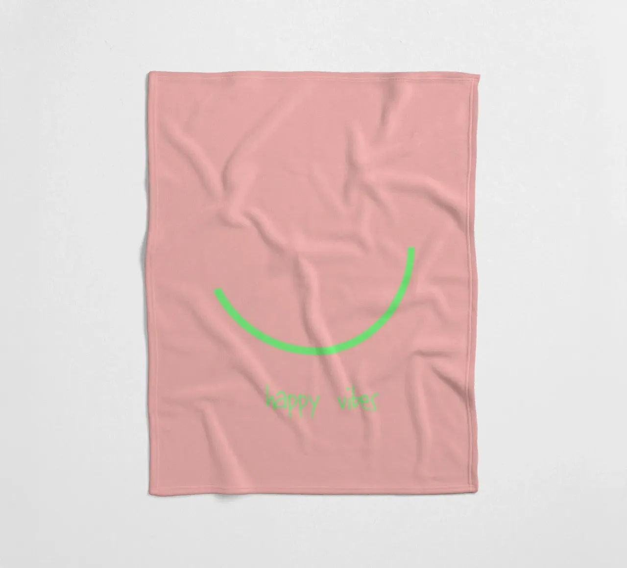 Smile | happy vibes. (keep on) coperta in pile da FRICKE DESIGN