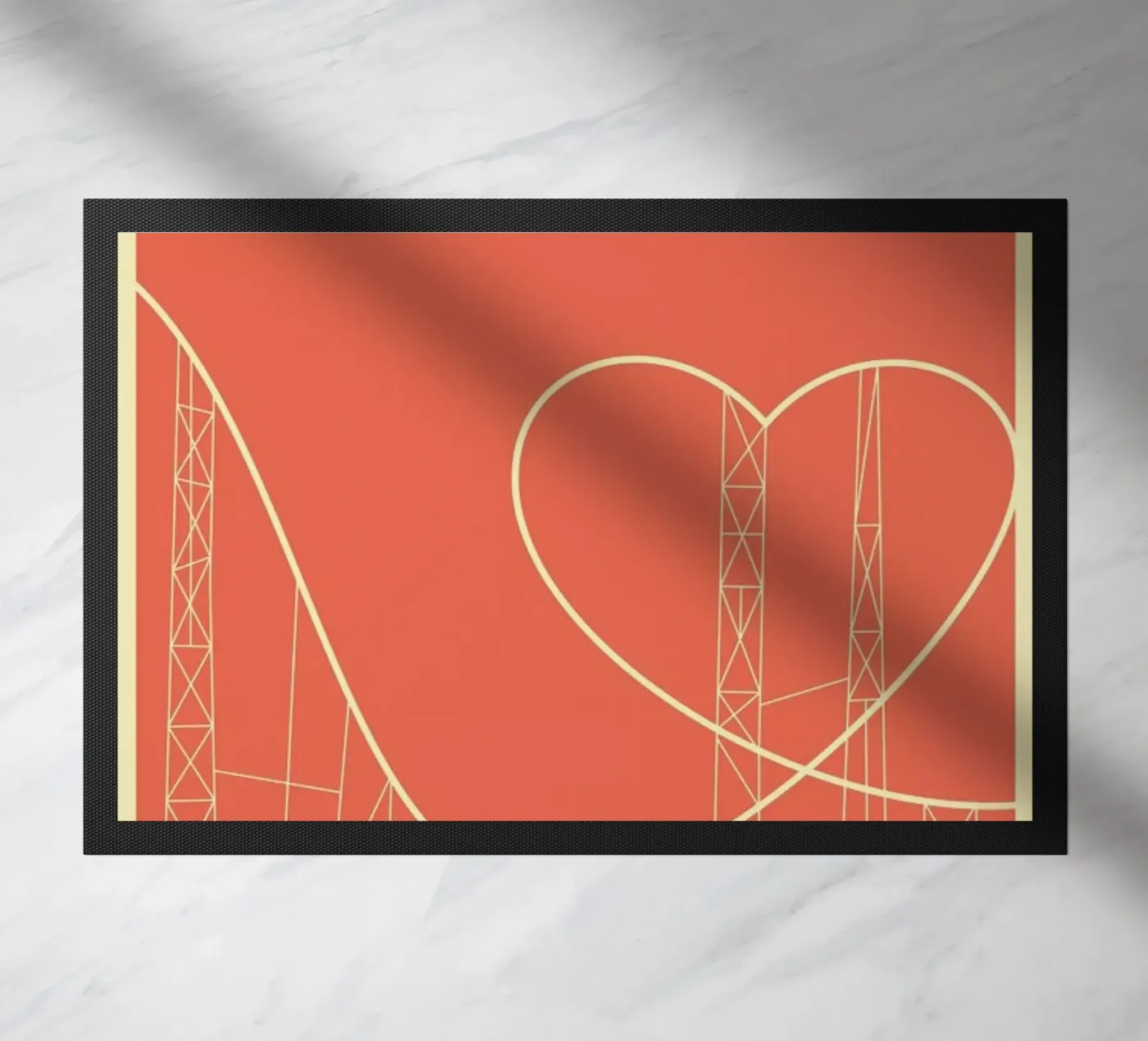 Love Rollercoaster deurmat van Rahma Projekt