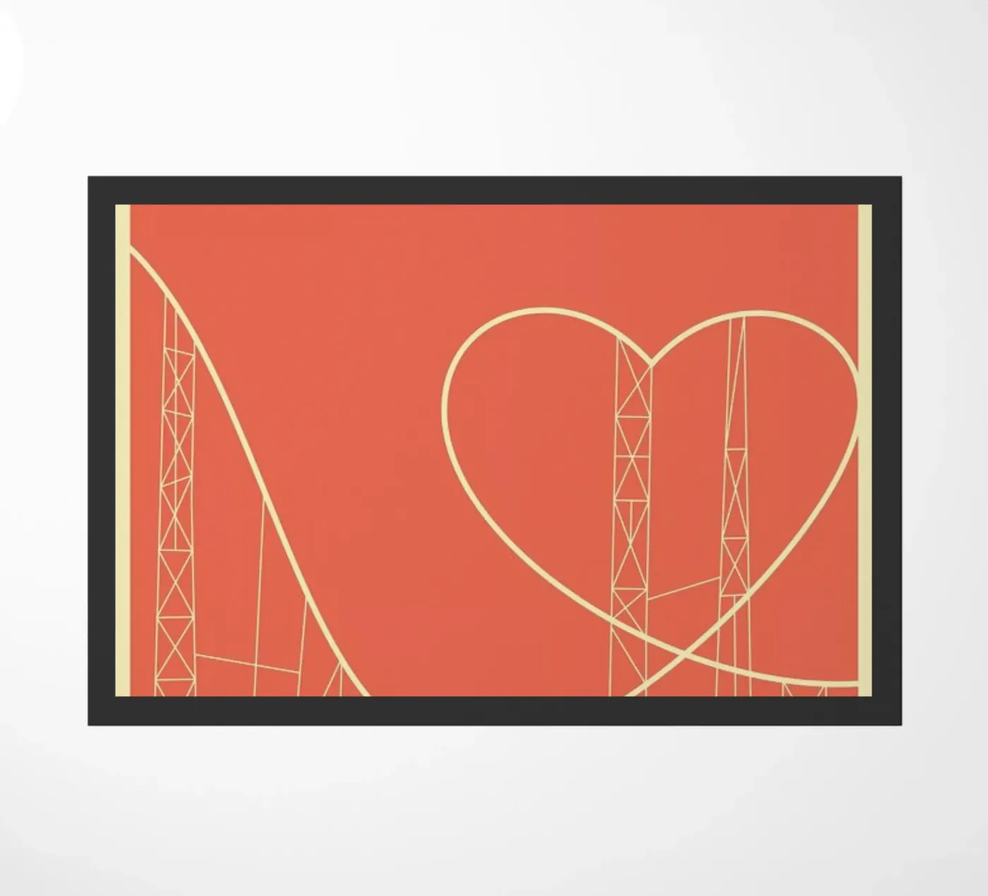 Love Rollercoaster deurmat van Rahma Projekt