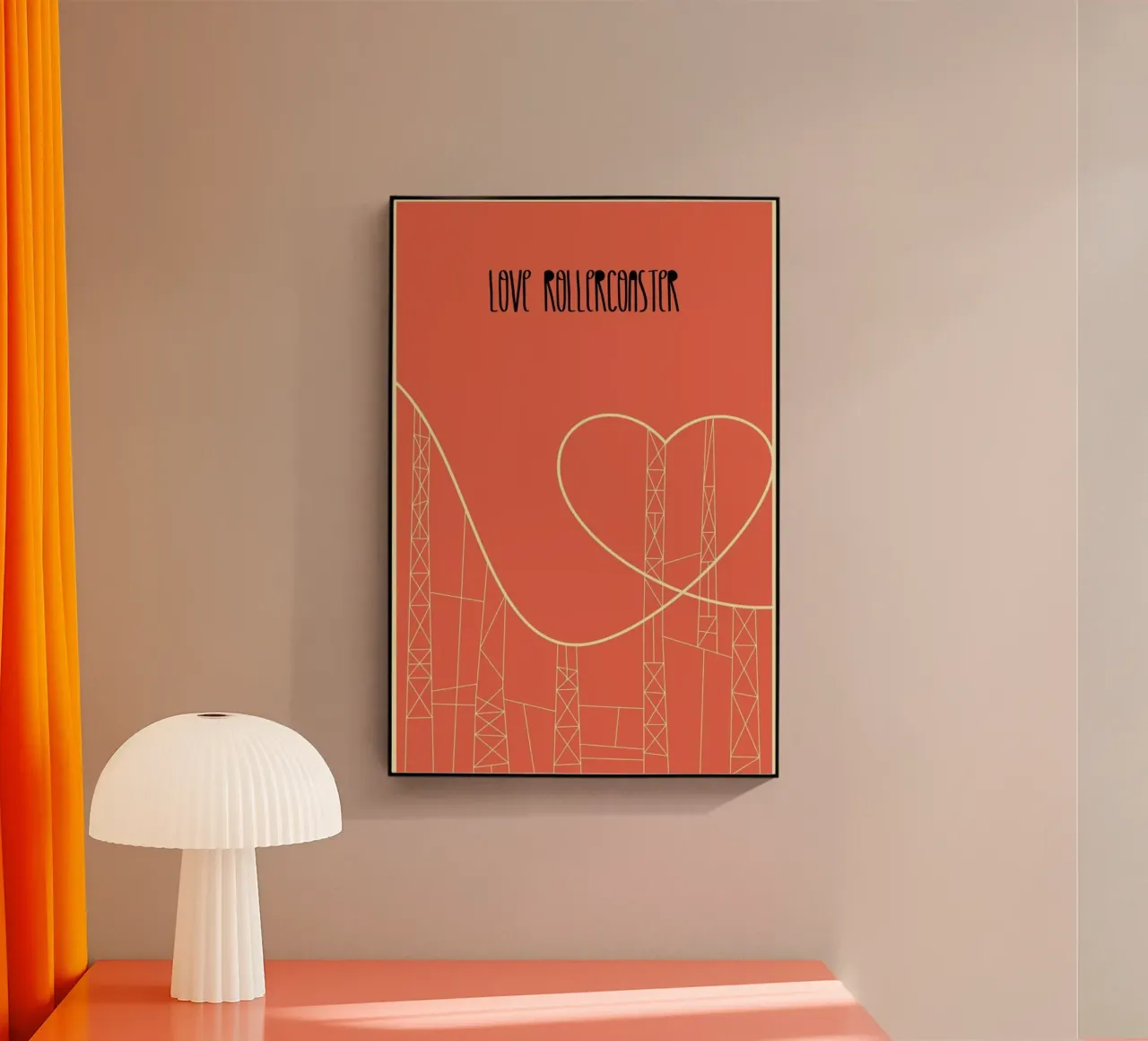 Love Rollercoaster plexiglass da Rahma Projekt