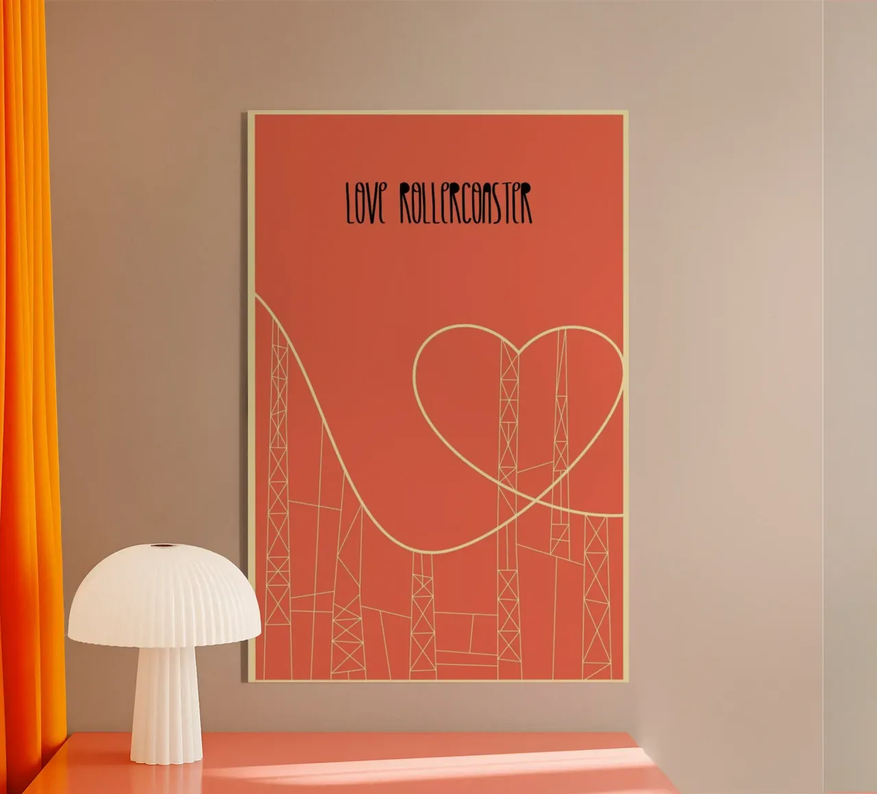 Love Rollercoaster plexiglass da Rahma Projekt