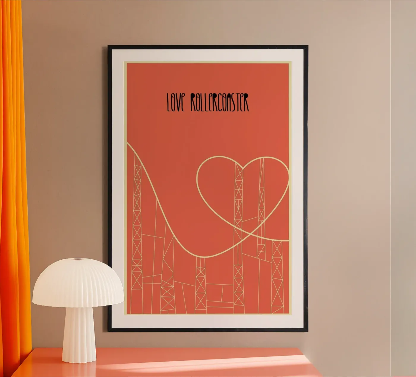 Love Rollercoaster poster van Rahma Projekt