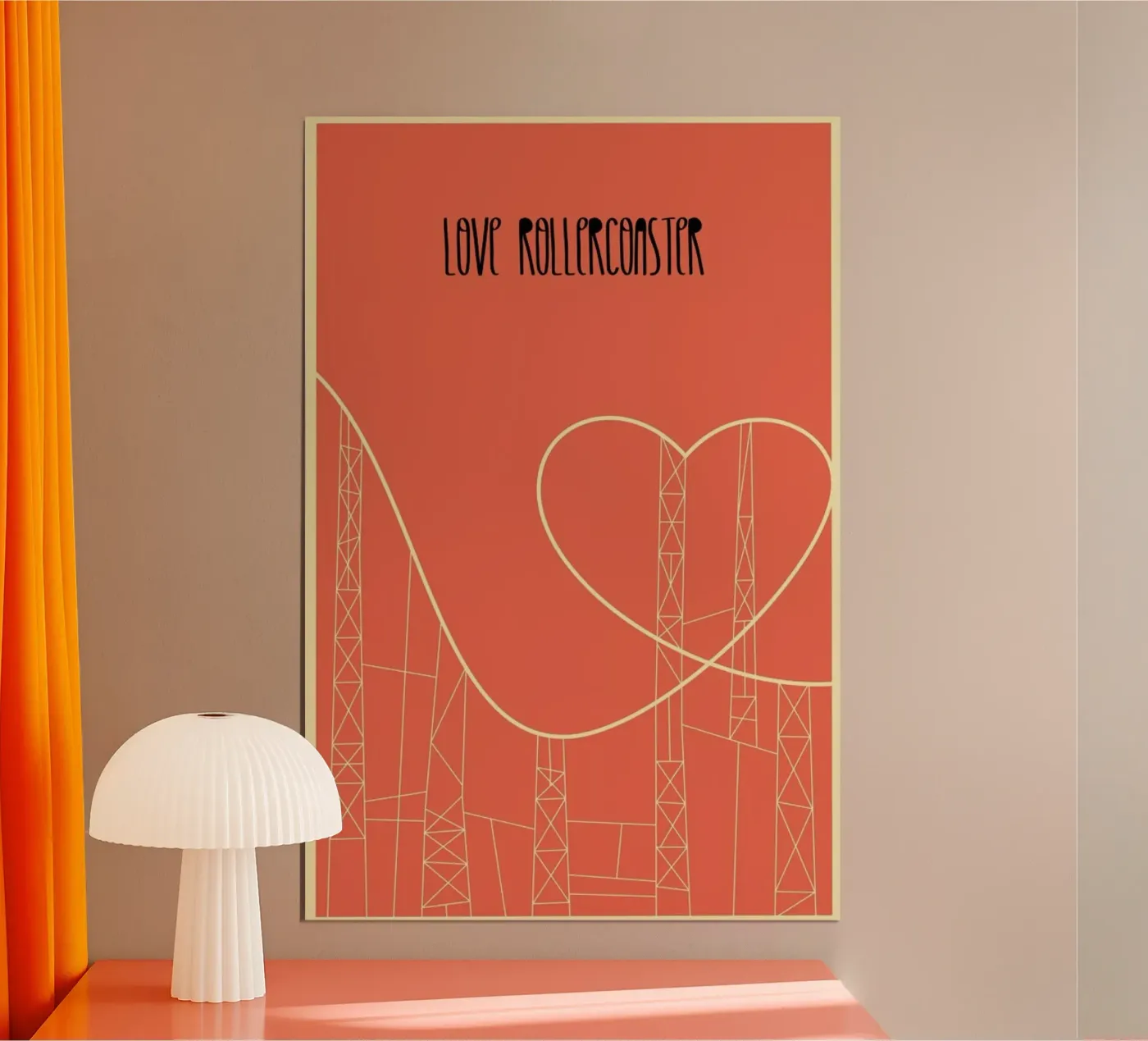Love Rollercoaster poster van Rahma Projekt