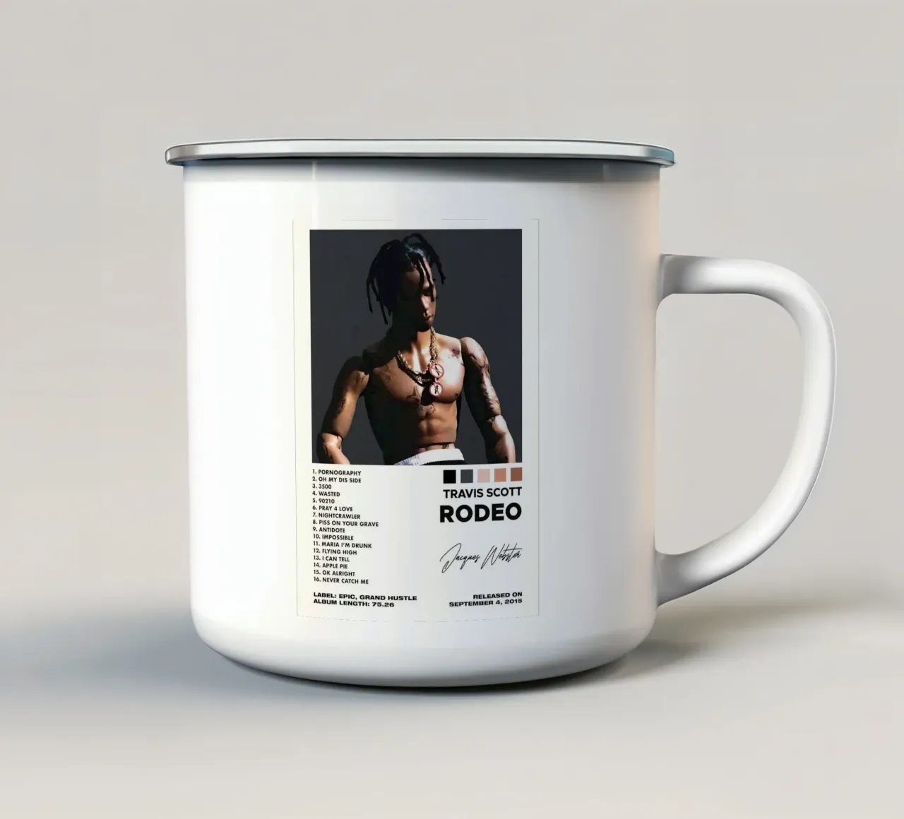 Travis Scott Rodeo tazza in smalto da Roronoa7