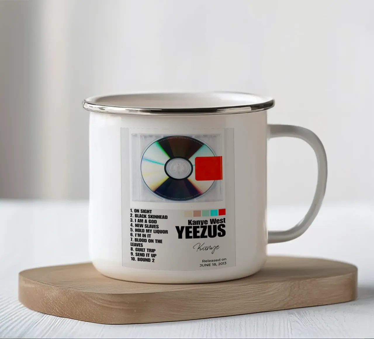 Kanye West Yeezus tazza in smalto da Roronoa7