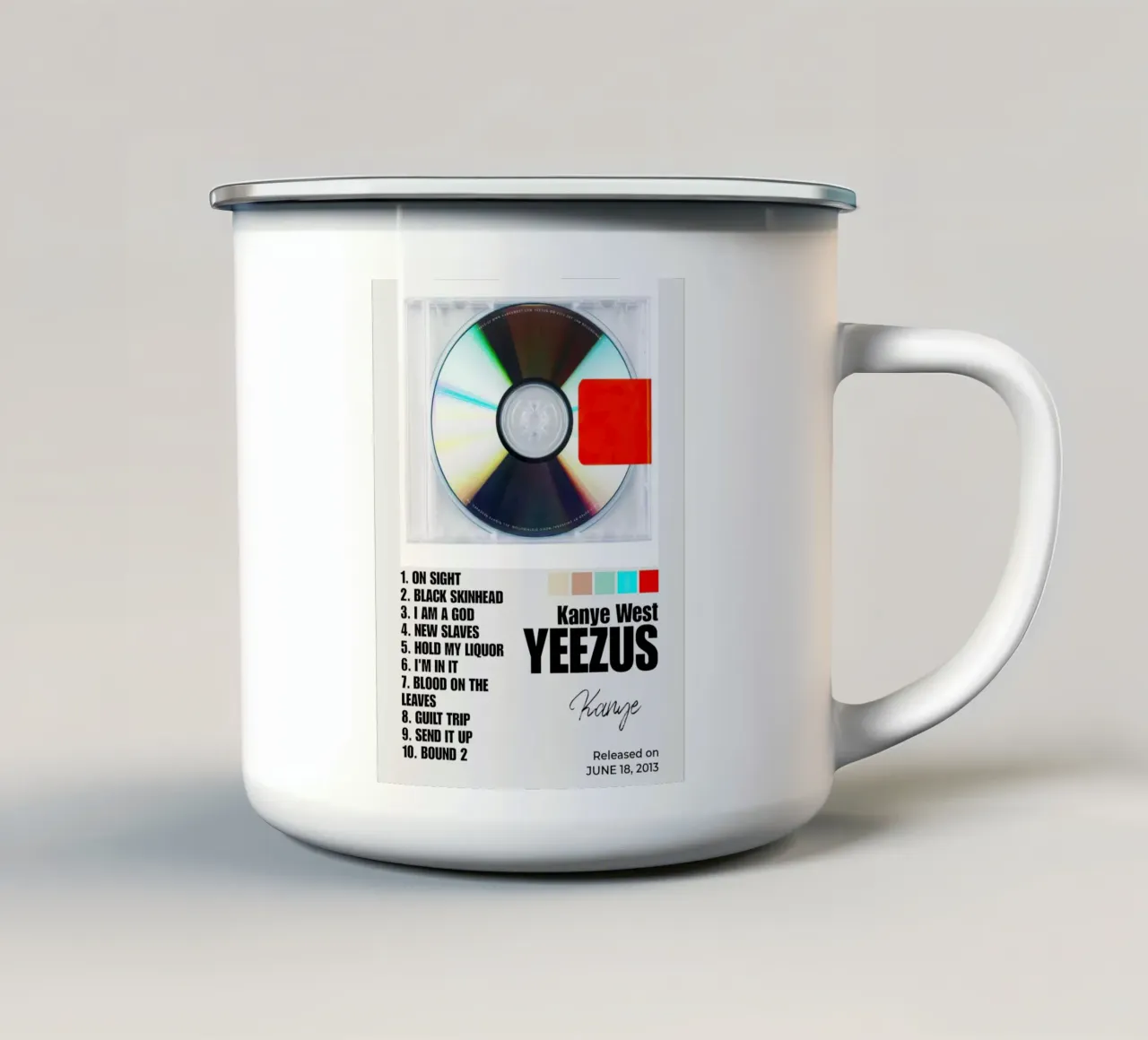Kanye West Yeezus tazza in smalto da Roronoa7