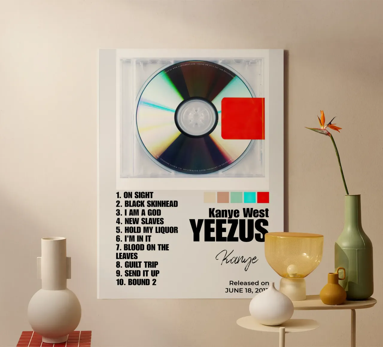 Kanye West Yeezus tela con Cornice a cassetta da Roronoa7
