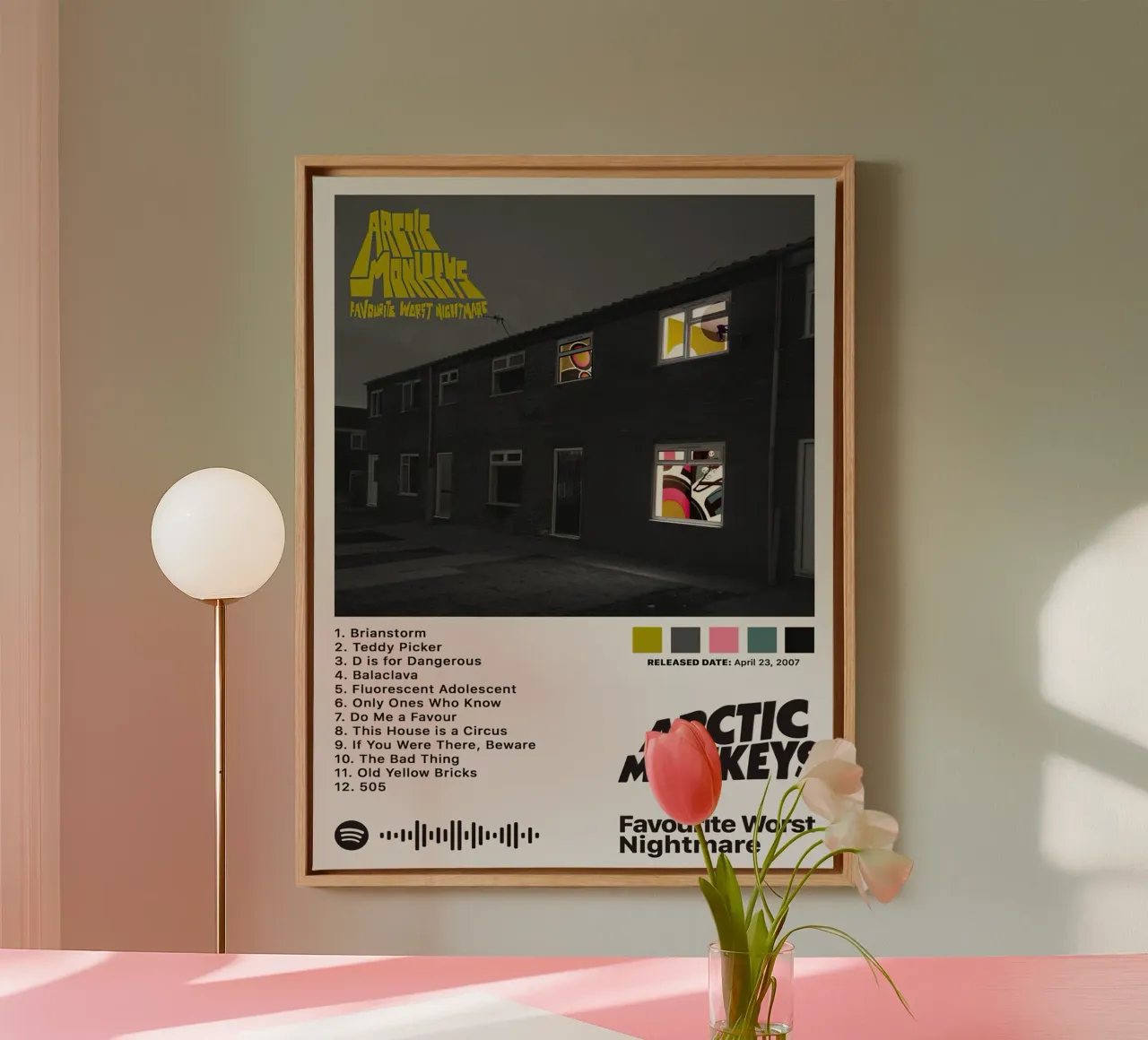 Arctic Monkeys The Worst Nightmare tela con Cornice a cassetta da Roronoa7