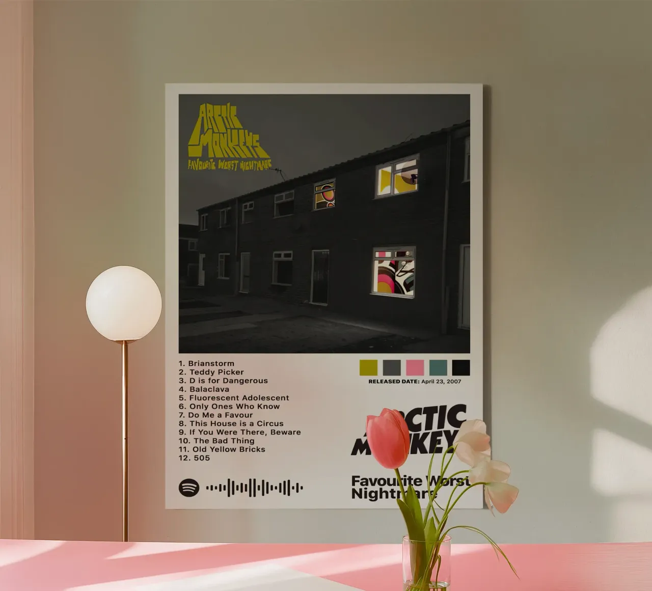 Arctic Monkeys The Worst Nightmare tela con Cornice a cassetta da Roronoa7